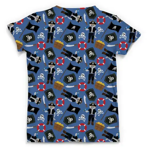 Заказать мужскую футболку в Москве. Футболка с полной запечаткой (мужская) Пираты  от T-shirt print  - готовые дизайны и нанесение принтов.