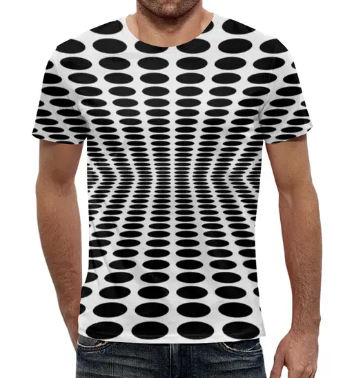 Заказать мужскую футболку в Москве. Футболка с полной запечаткой (мужская) Abstraction 3D от balden - готовые дизайны и нанесение принтов.