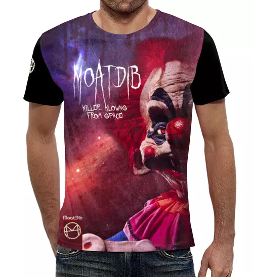 Заказать мужскую футболку в Москве. Футболка с полной запечаткой (мужская) MoatDib "Killer-Klown From Space" от MoatDib  - готовые дизайны и нанесение принтов.