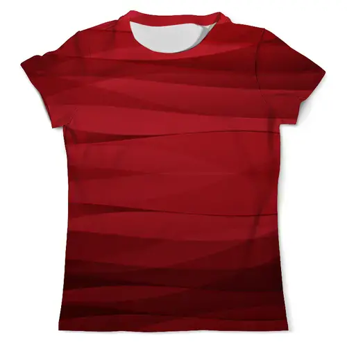Заказать мужскую футболку в Москве. Футболка с полной запечаткой (мужская) Красная абстракция от BeliySlon - готовые дизайны и нанесение принтов.