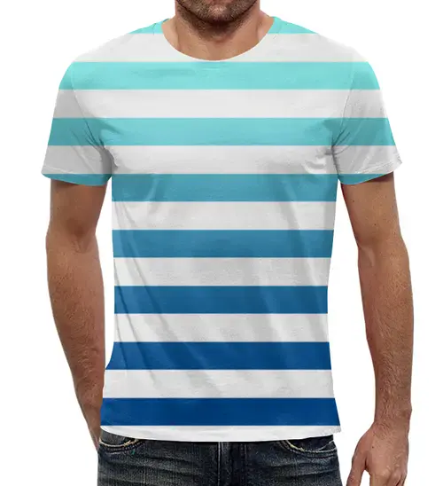 Заказать мужскую футболку в Москве. Футболка с полной запечаткой (мужская) Lines от CoolDesign - готовые дизайны и нанесение принтов.