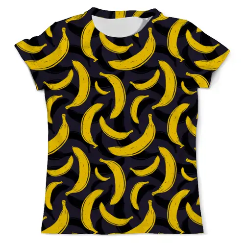 Заказать мужскую футболку в Москве. Футболка с полной запечаткой (мужская) Бананы от Илья Щеблецов - готовые дизайны и нанесение принтов.