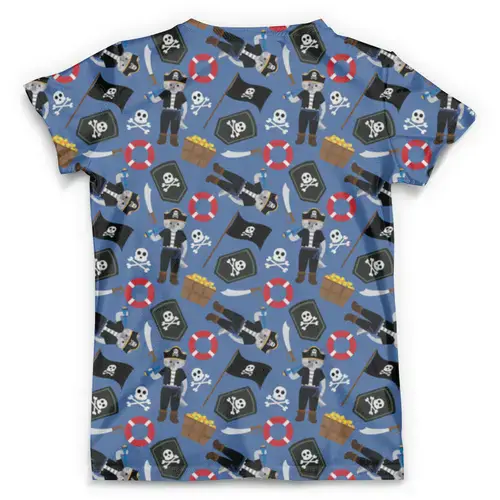 Заказать мужскую футболку в Москве. Футболка с полной запечаткой (мужская) Пираты  (1) от T-shirt print  - готовые дизайны и нанесение принтов.