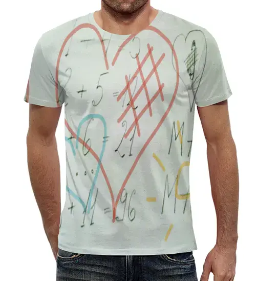 Заказать мужскую футболку в Москве. Футболка с полной запечаткой (мужская) Примерчики от mrs-snit@yandex.ru - готовые дизайны и нанесение принтов.