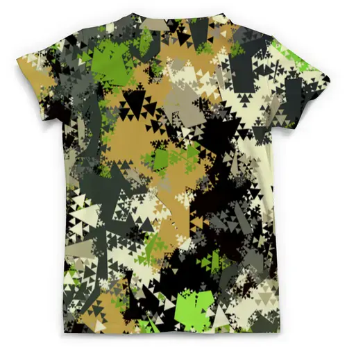 Заказать мужскую футболку в Москве. Футболка с полной запечаткой (мужская) Camouflage Triangle от THE_NISE  - готовые дизайны и нанесение принтов.