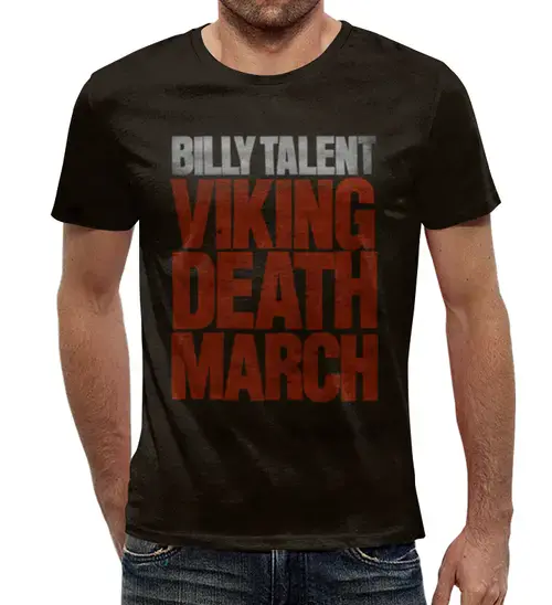 Заказать мужскую футболку в Москве. Футболка с полной запечаткой (мужская) Billy Talent от Just Paul - готовые дизайны и нанесение принтов.