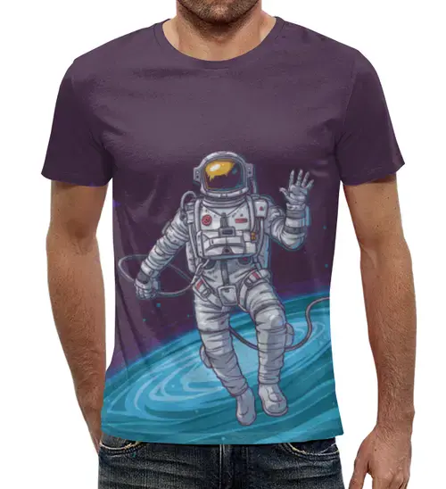 Заказать мужскую футболку в Москве. Футболка с полной запечаткой (мужская) The Spaceway Travel от The Spaceway  - готовые дизайны и нанесение принтов.