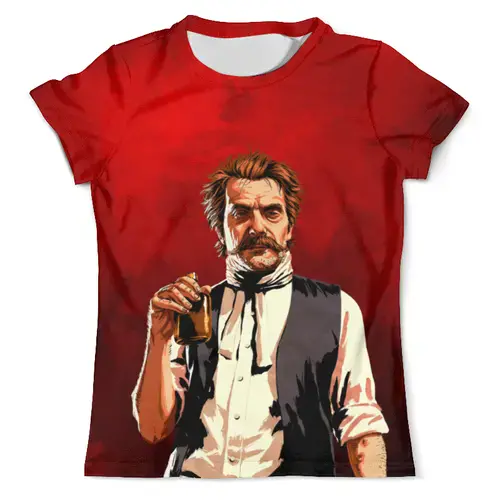 Заказать мужскую футболку в Москве. Футболка с полной запечаткой (мужская)  Red Dead Redemption 2         от ПРИНТЫ ПЕЧАТЬ  - готовые дизайны и нанесение принтов.