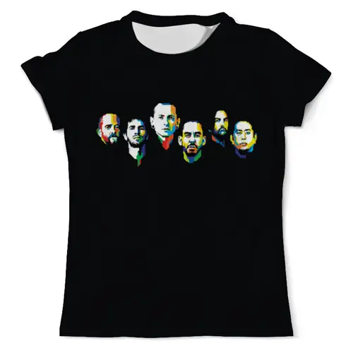 Заказать мужскую футболку в Москве. Футболка с полной запечаткой (мужская) Linkin park  от mortol1995@yandex.ru - готовые дизайны и нанесение принтов.