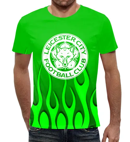 Заказать мужскую футболку в Москве. Футболка с полной запечаткой (мужская) Leicester City от THE_NISE  - готовые дизайны и нанесение принтов.