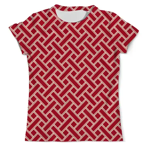 Заказать мужскую футболку в Москве. Футболка с полной запечаткой (мужская) Красный переплет от THE_NISE  - готовые дизайны и нанесение принтов.