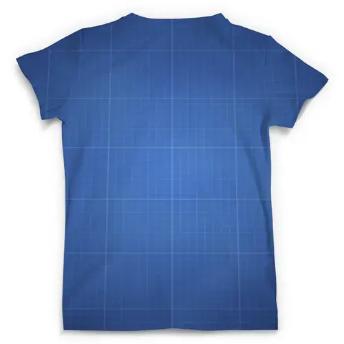Заказать мужскую футболку в Москве. Футболка с полной запечаткой (мужская) Square On The Blue от Nalivaev - готовые дизайны и нанесение принтов.