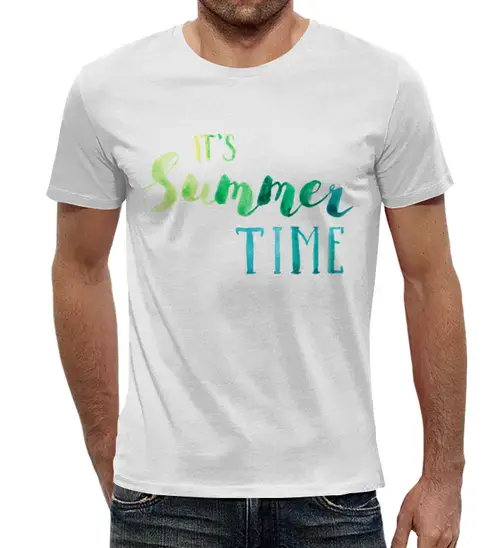 Заказать мужскую футболку в Москве. Футболка с полной запечаткой (мужская) Summer time от THE_NISE  - готовые дизайны и нанесение принтов.