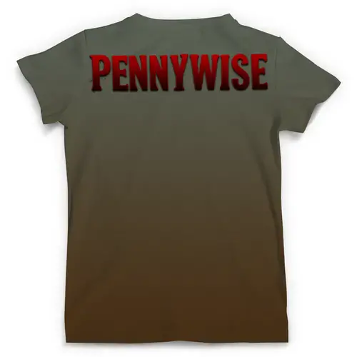 Заказать мужскую футболку в Москве. Футболка с полной запечаткой (мужская) Pennywise (1) от ПРИНТЫ ПЕЧАТЬ  - готовые дизайны и нанесение принтов.