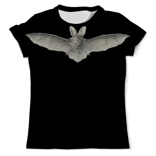 Заказать мужскую футболку в Москве. Футболка с полной запечаткой (мужская) Летучая мышь, Ernst Haeckel от Apfelbaum - готовые дизайны и нанесение принтов.