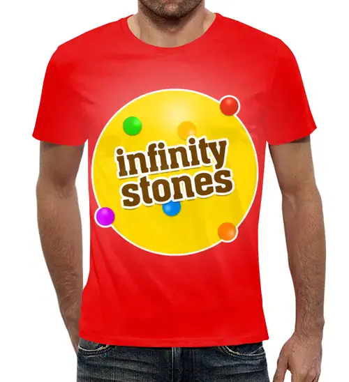 Заказать мужскую футболку в Москве. Футболка с полной запечаткой (мужская) Infiniti Stones от ПРИНТЫ ПЕЧАТЬ  - готовые дизайны и нанесение принтов.