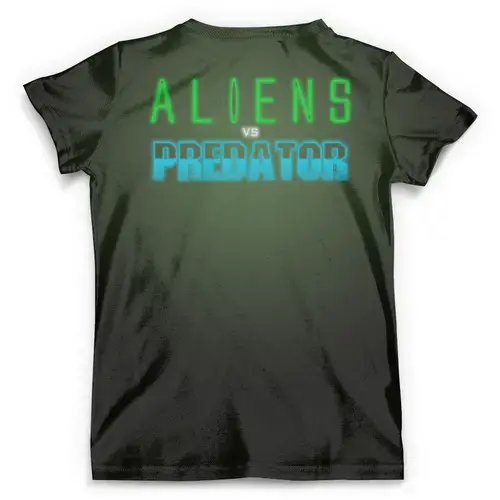 Заказать мужскую футболку в Москве. Футболка с полной запечаткой (мужская) Alien vs Predator от balden - готовые дизайны и нанесение принтов.