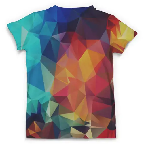 Заказать мужскую футболку в Москве. Футболка с полной запечаткой (мужская) Triangles от THE_NISE  - готовые дизайны и нанесение принтов.