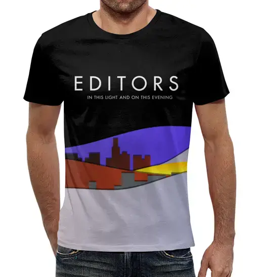 Заказать мужскую футболку в Москве. Футболка с полной запечаткой (мужская) Editors от geekbox - готовые дизайны и нанесение принтов.