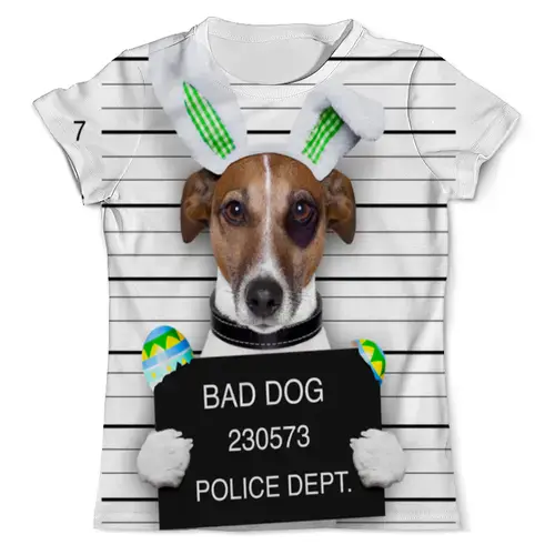 Заказать мужскую футболку в Москве. Футболка с полной запечаткой (мужская) Bad DOG от solntse - готовые дизайны и нанесение принтов.