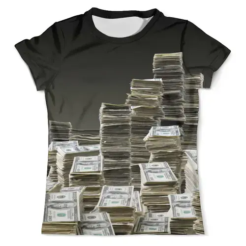 Заказать мужскую футболку в Москве. Футболка с полной запечаткой (мужская) Money от THE_NISE  - готовые дизайны и нанесение принтов.