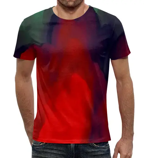 Заказать мужскую футболку в Москве. Футболка с полной запечаткой (мужская) Абстрактные краски от THE_NISE  - готовые дизайны и нанесение принтов.