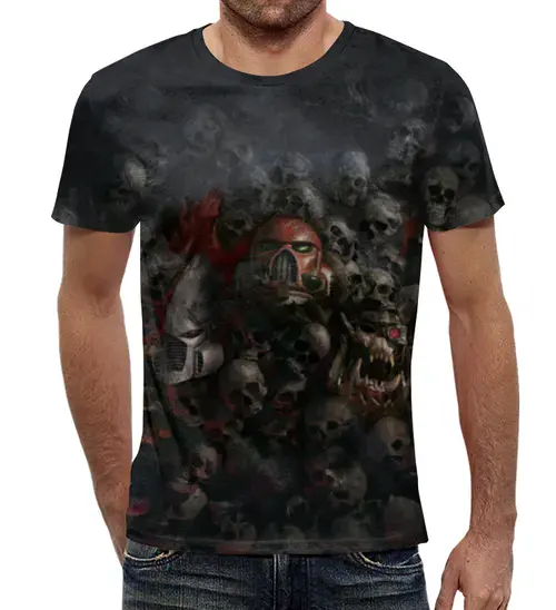 Заказать мужскую футболку в Москве. Футболка с полной запечаткой (мужская) Dawn of War от AJIUK - готовые дизайны и нанесение принтов.