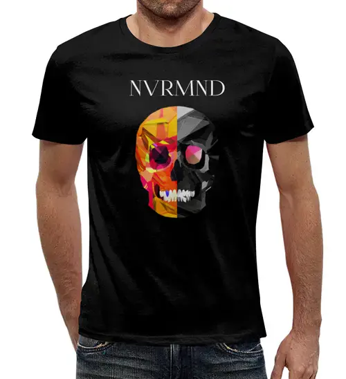 Заказать мужскую футболку в Москве. Футболка с полной запечаткой (мужская) NVRMND  от creativemen - готовые дизайны и нанесение принтов.