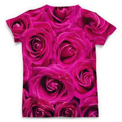 Заказать мужскую футболку в Москве. Футболка с полной запечаткой (мужская) Pink Roses от meteorol - готовые дизайны и нанесение принтов.