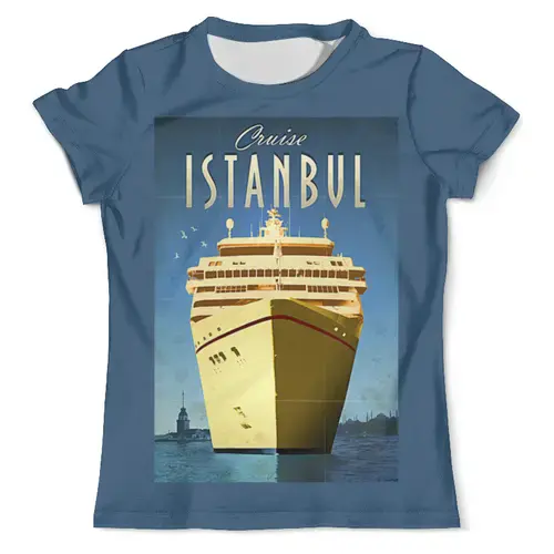 Заказать мужскую футболку в Москве. Футболка с полной запечаткой (мужская) Стамбул от acidhouses - готовые дизайны и нанесение принтов.