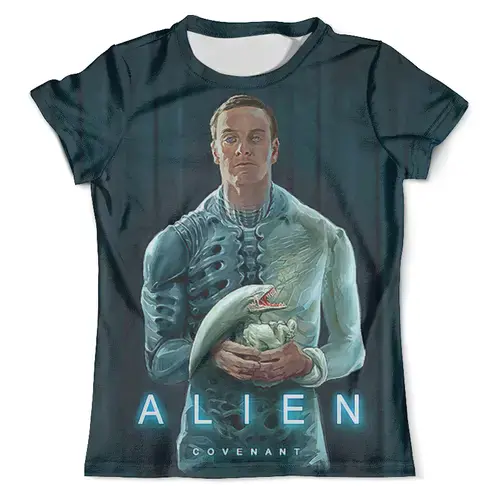 Заказать мужскую футболку в Москве. Футболка с полной запечаткой (мужская) ALIEN Covenant от balden - готовые дизайны и нанесение принтов.