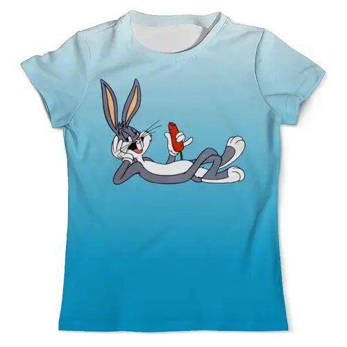Заказать мужскую футболку в Москве. Футболка с полной запечаткой (мужская) Bugs Bunny от ПРИНТЫ ПЕЧАТЬ  - готовые дизайны и нанесение принтов.