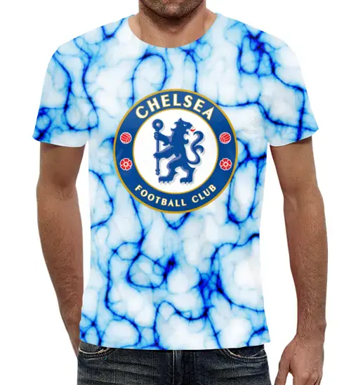 Заказать мужскую футболку в Москве. Футболка с полной запечаткой (мужская) Chelsea  от THE_NISE  - готовые дизайны и нанесение принтов.