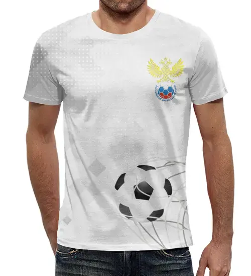 Заказать мужскую футболку в Москве. Футболка с полной запечаткой (мужская) SOCCER Design от balden - готовые дизайны и нанесение принтов.