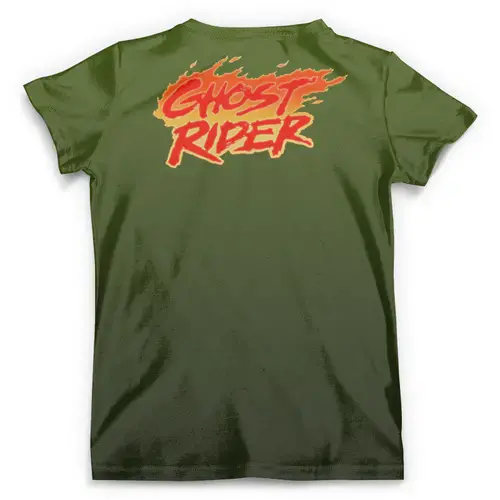 Заказать мужскую футболку в Москве. Футболка с полной запечаткой (мужская) Ghost Rider от balden - готовые дизайны и нанесение принтов.