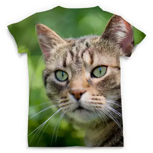 Заказать мужскую футболку в Москве. Футболка с полной запечаткой (мужская) Целеустремленная кошка от agrius88@mail.ru - готовые дизайны и нанесение принтов.