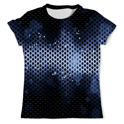 Заказать мужскую футболку в Москве. Футболка с полной запечаткой (мужская) Черно-синие краски от THE_NISE  - готовые дизайны и нанесение принтов.