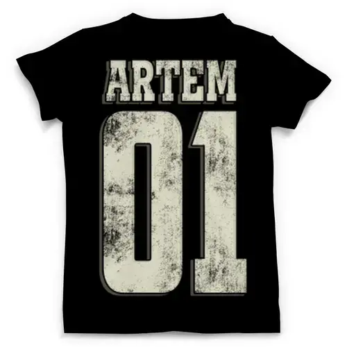 Заказать мужскую футболку в Москве. Футболка с полной запечаткой (мужская) Артем 01 от weeert - готовые дизайны и нанесение принтов.