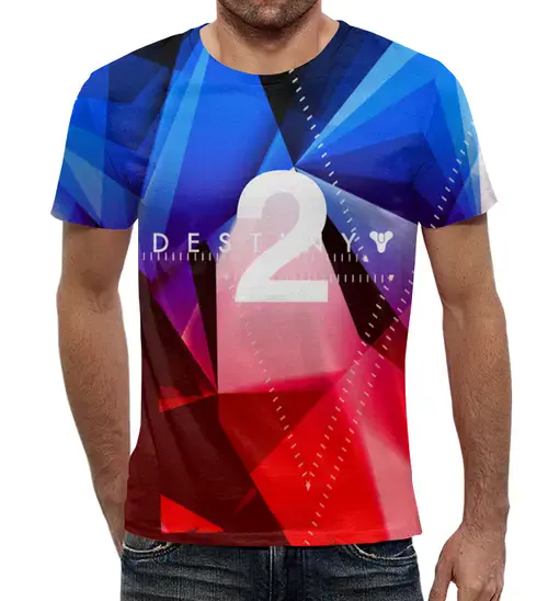 Заказать мужскую футболку в Москве. Футболка с полной запечаткой (мужская) Destiny 2 от THE_NISE  - готовые дизайны и нанесение принтов.