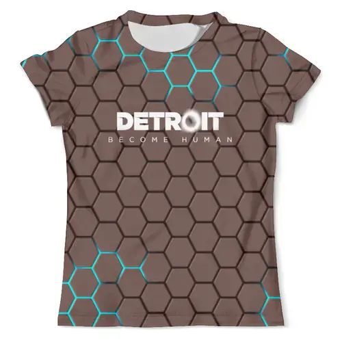 Заказать мужскую футболку в Москве. Футболка с полной запечаткой (мужская) Detroit от THE_NISE  - готовые дизайны и нанесение принтов.