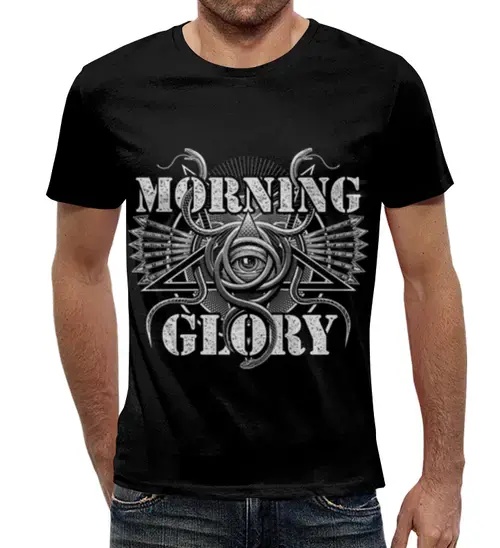 Заказать мужскую футболку в Москве. Футболка с полной запечаткой (мужская) Morning Glory  от ПРИНТЫ ПЕЧАТЬ  - готовые дизайны и нанесение принтов.