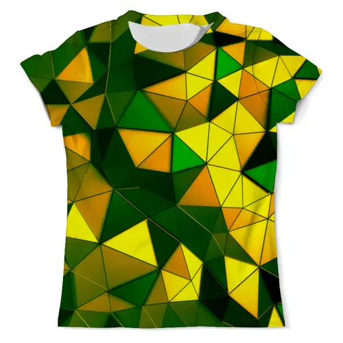 Заказать мужскую футболку в Москве. Футболка с полной запечаткой (мужская) Желто-зеленые стекла от THE_NISE  - готовые дизайны и нанесение принтов.