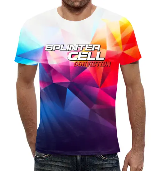 Заказать мужскую футболку в Москве. Футболка с полной запечаткой (мужская) Splinter Cell от THE_NISE  - готовые дизайны и нанесение принтов.