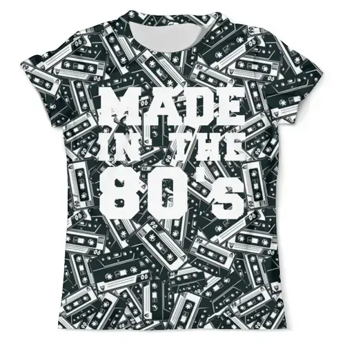 Заказать мужскую футболку в Москве. Футболка с полной запечаткой (мужская) MADE IN 80'S от balden - готовые дизайны и нанесение принтов.