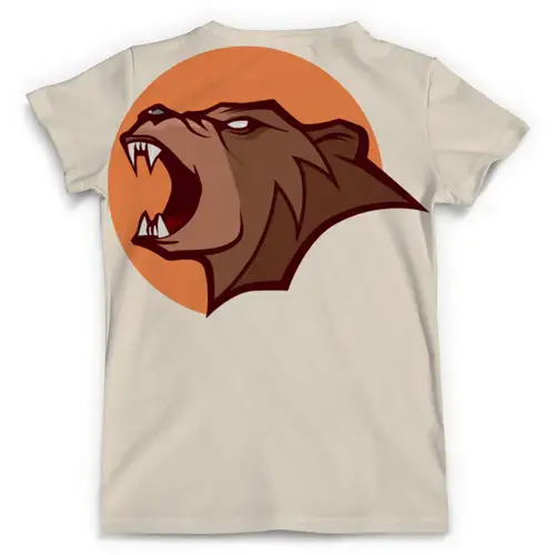 Заказать мужскую футболку в Москве. Футболка с полной запечаткой (мужская) Bear / Медведь от crash - готовые дизайны и нанесение принтов.