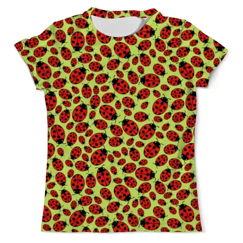 Заказать мужскую футболку в Москве. Футболка с полной запечаткой (мужская) Design ladybugs от stepan gilev - готовые дизайны и нанесение принтов.