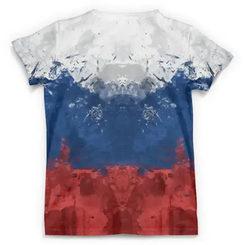 Заказать мужскую футболку в Москве. Футболка с полной запечаткой (мужская) Россия   от T-shirt print  - готовые дизайны и нанесение принтов.