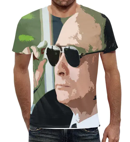 Заказать мужскую футболку в Москве. Футболка с полной запечаткой (мужская) Путин от THE_NISE  - готовые дизайны и нанесение принтов.