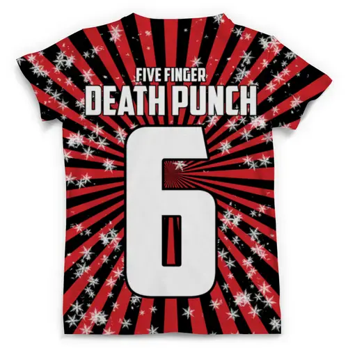 Заказать мужскую футболку в Москве. Футболка с полной запечаткой (мужская) Five Finger Death Punch - Merry Fucking Christmas! от madfive5 - готовые дизайны и нанесение принтов.
