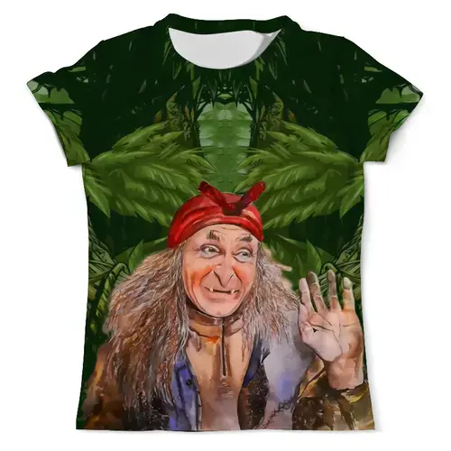 Заказать мужскую футболку в Москве. Футболка с полной запечаткой (мужская) Баба Яга  от T-shirt print  - готовые дизайны и нанесение принтов.